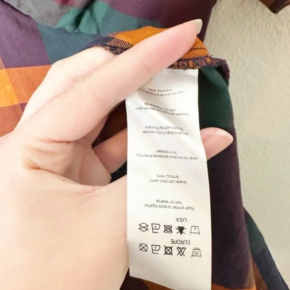 Voodoo Vixen Samantha Plaid Tartan Midi Dress Pinup Retro Large - Picture 7 of 8